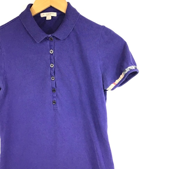 BURBERRY | Purple Polo Top - Picture 2 of 4